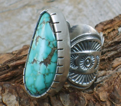 Native American Ring Turquoise and Sterling